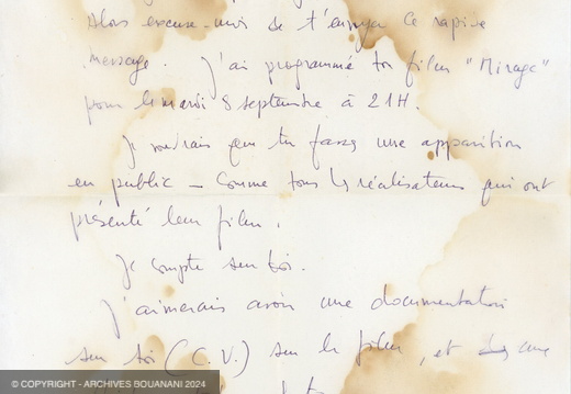 1987 09 07 Lettre Benani