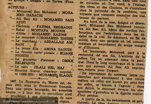 Presse fiche synopsis